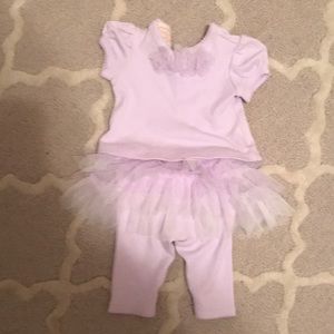 New born tutu pants and top